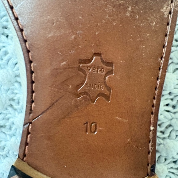 Maus & Hoffman Shoes White Leather Tassel Loafer Casual Size 10 EUC - Picture 5 of 5